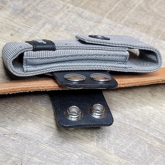 Leather Sheath Belt Horizontal Adapter Leatherman Multi-Tool Pouch Case BLACK - Picture 4 of 9